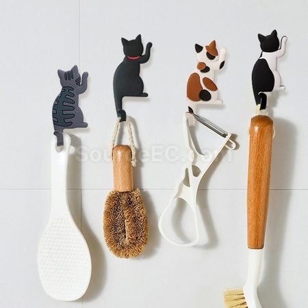 礼品订购猫咪冰箱贴磁性挂钩广告
