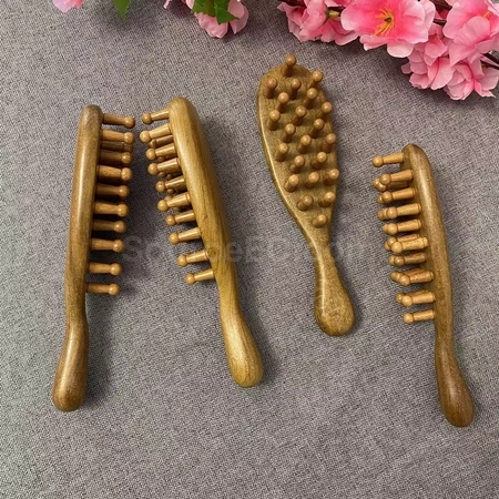 礼品订购木质按摩梳广告