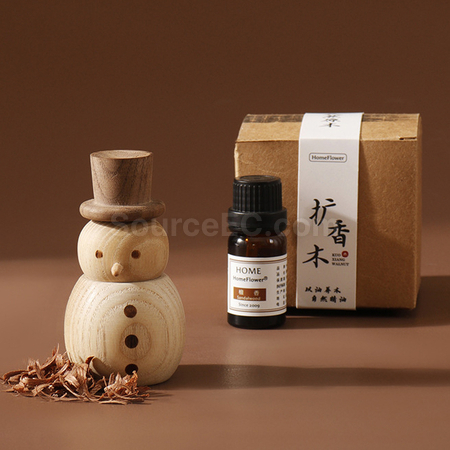 礼品订购雪人扩香木广告