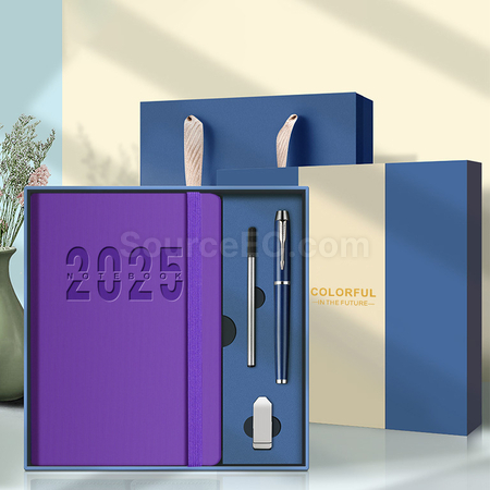礼品订购2025年新款日程本日志礼盒装广告