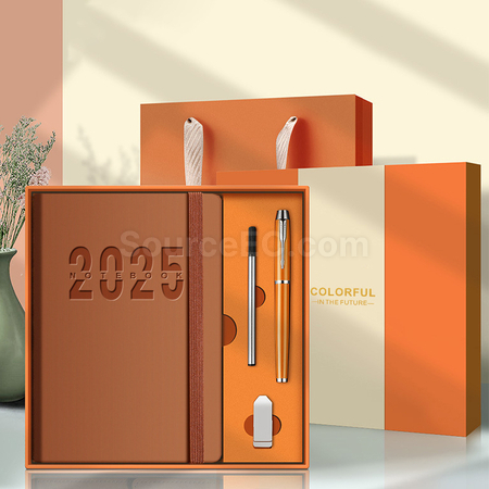礼品订购2025年新款日程本日志礼盒装广告