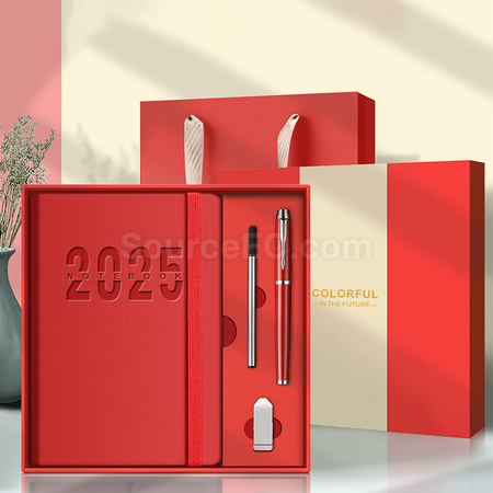 礼品订购2025年新款日程本日志礼盒装广告