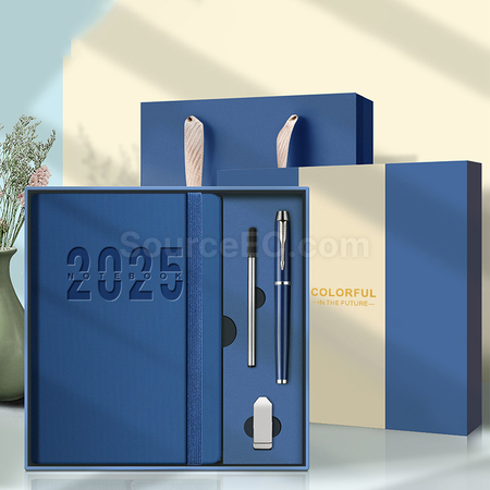 礼品订购2025年新款日程本日志礼盒装广告