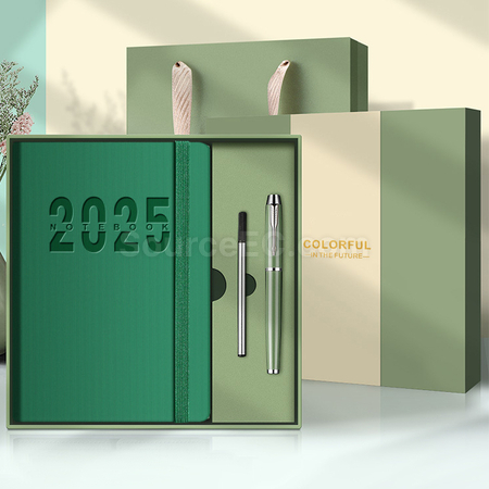 礼品订购2025年新款日程本日志礼盒装广告