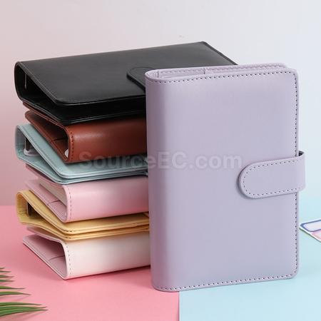 礼品订购A6马卡龙活页夹笔记本现金预算手账本广告