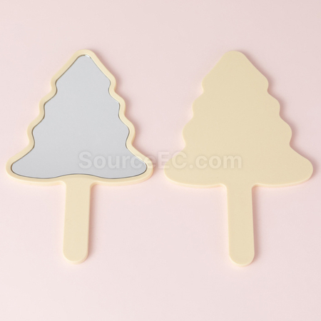 礼品订购圣诞树手持镜广告