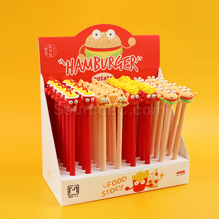 礼品订购可爱美食中性笔广告