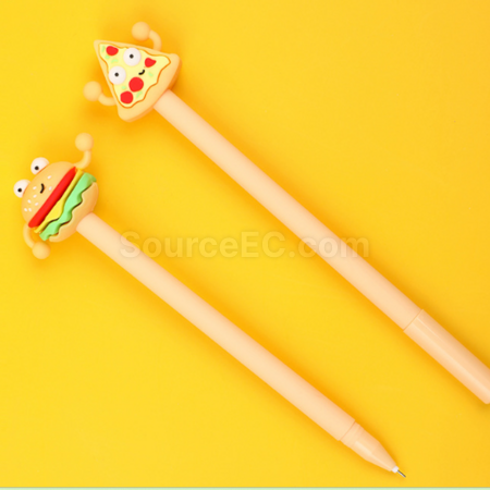 礼品订购可爱美食中性笔广告