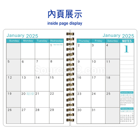 礼品订购日程记事笔记本广告