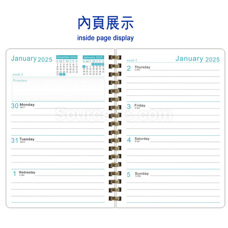 礼品订购日程记事笔记本广告