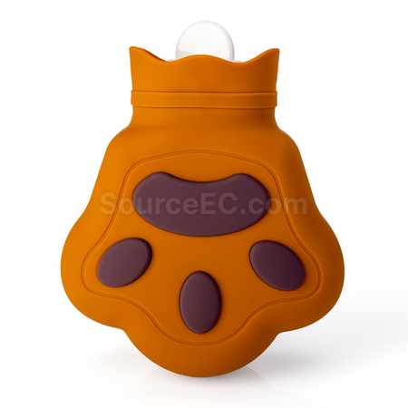 礼品订购定制猫爪硅胶暖水袋广告