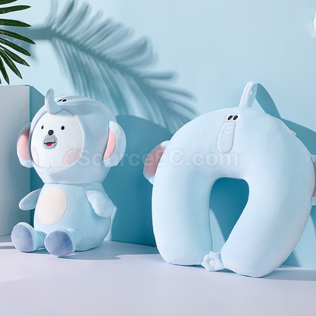 礼品订购二合一动物颈枕广告