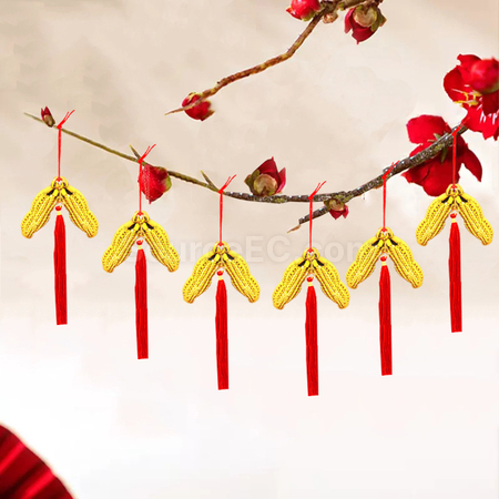 礼品订购盆栽树上挂件广告