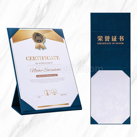 礼品订购A4证书套广告