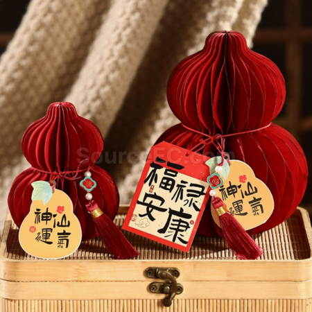 礼品订购春节宝葫芦桌面摆件广告