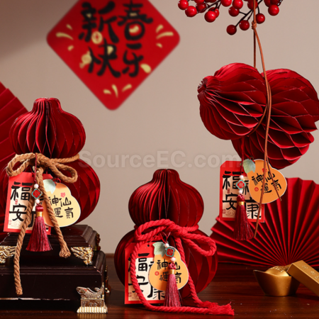 礼品订购春节宝葫芦桌面摆件广告