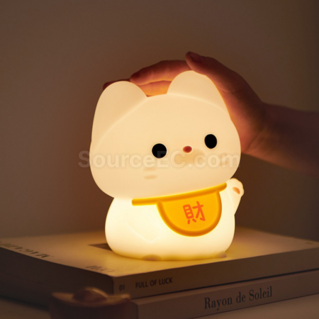 礼品订购招财猫小夜灯/拍拍灯广告