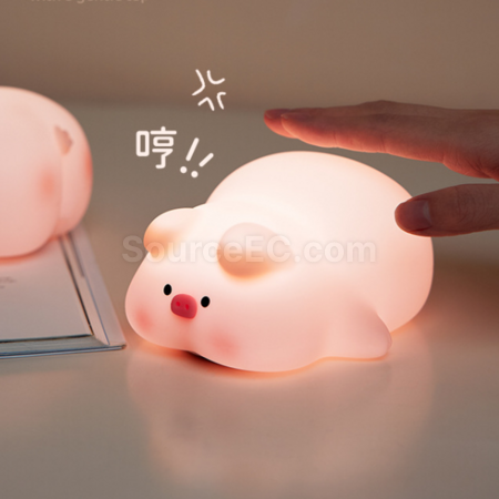 礼品订购趴趴猪拍拍灯广告