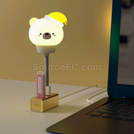 礼品订购智能语音控制声控小夜灯usb插电广告