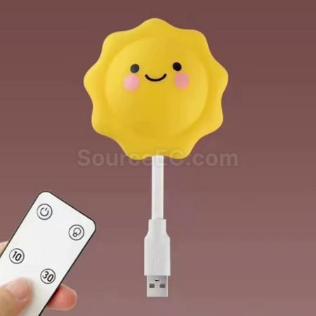 礼品订购智能语音控制声控小夜灯usb插电广告