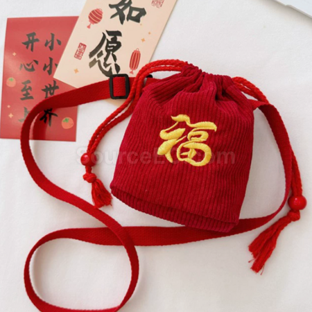 礼品订购春节福袋斜挎包广告