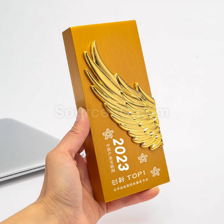 礼品订购金属奖座广告