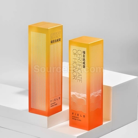 礼品订购水晶奖座广告