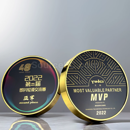 礼品订购创意金属奖座广告