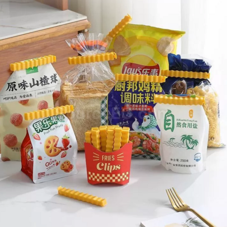 礼品订购薯条造型封口夹广告