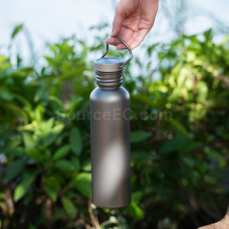 礼品订购纯钛运动水壶广告