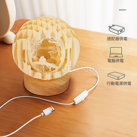 礼品订购花前月下纸雕灯广告
