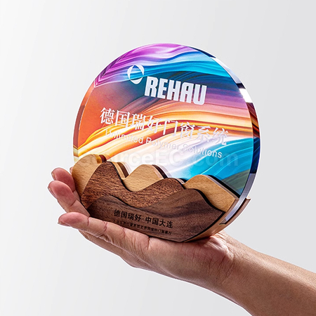 礼品订购水晶奖座广告