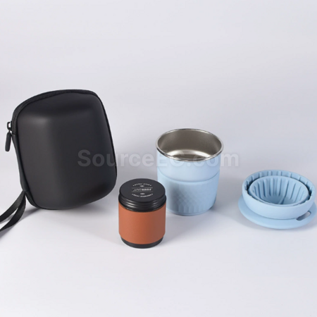 礼品订购可携式旅行手冲咖啡套服广告