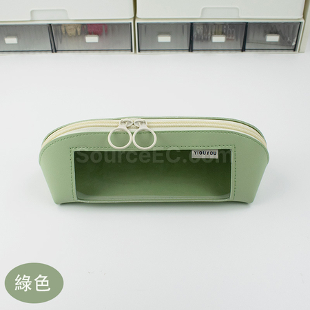 礼品订购PU开窗笔袋广告