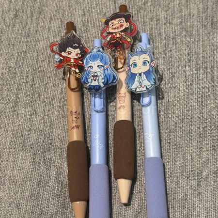礼品订购哪吒中性笔广告