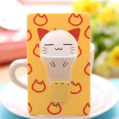 礼品订购折叠卡片led小夜灯广告