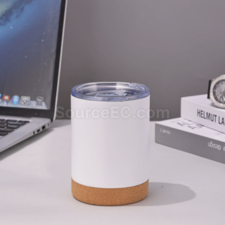 礼品订购软木底保温马克杯广告