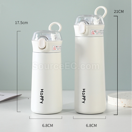 礼品订购运动304不锈钢水杯保温吸管杯广告
