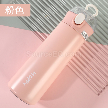 礼品订购运动304不锈钢水杯保温吸管杯广告