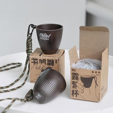 礼品订购咖啡渣露营杯广告