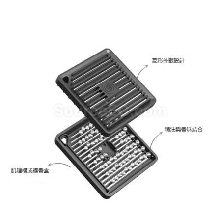 礼品订购皮绳挂件方形香珠香薰广告