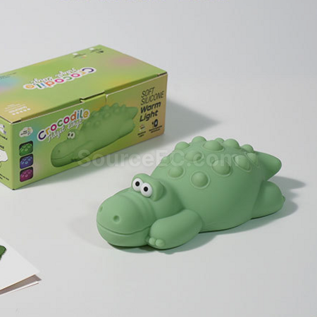 礼品订购鳄鱼硅胶解压拍拍灯广告