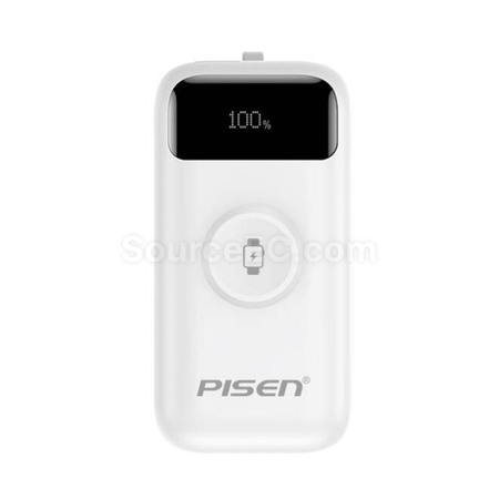 Pisen迷你自带线移动电源