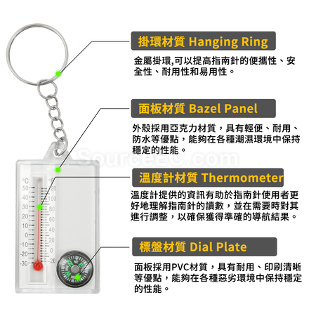 礼品订购钥匙扣指北针广告
