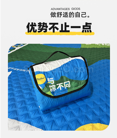 礼品订购超声波加厚野餐垫广告