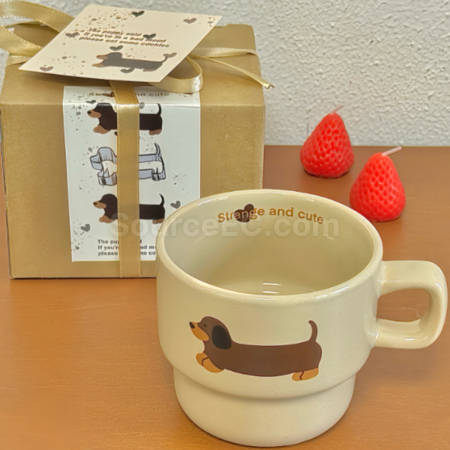 礼品订购卡通陶瓷咖啡杯马克杯广告