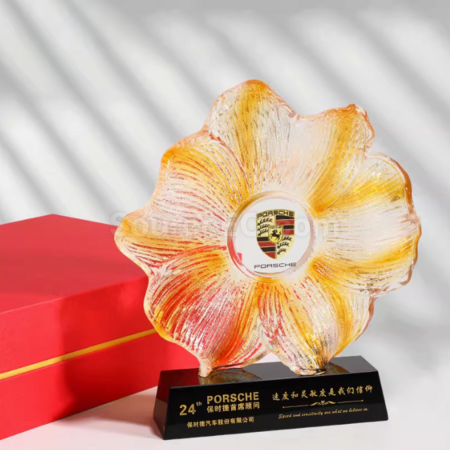 礼品订购水晶奖座广告