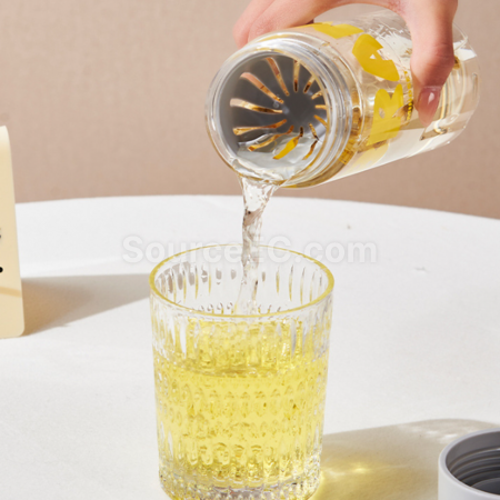 礼品订购大容量太空杯带滤网广告