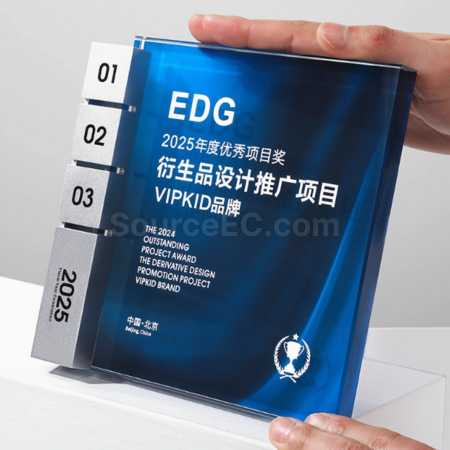 礼品订购水晶獎座广告