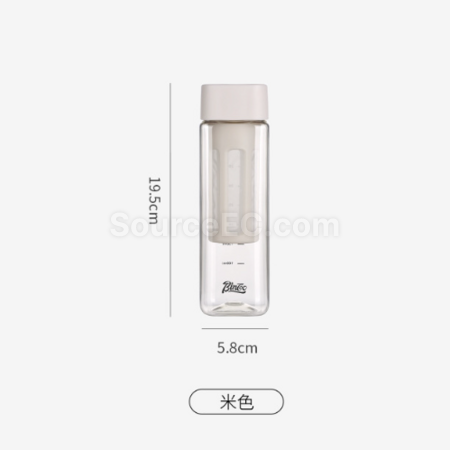 礼品订购四方便携滤网冷萃刻度随行杯广告